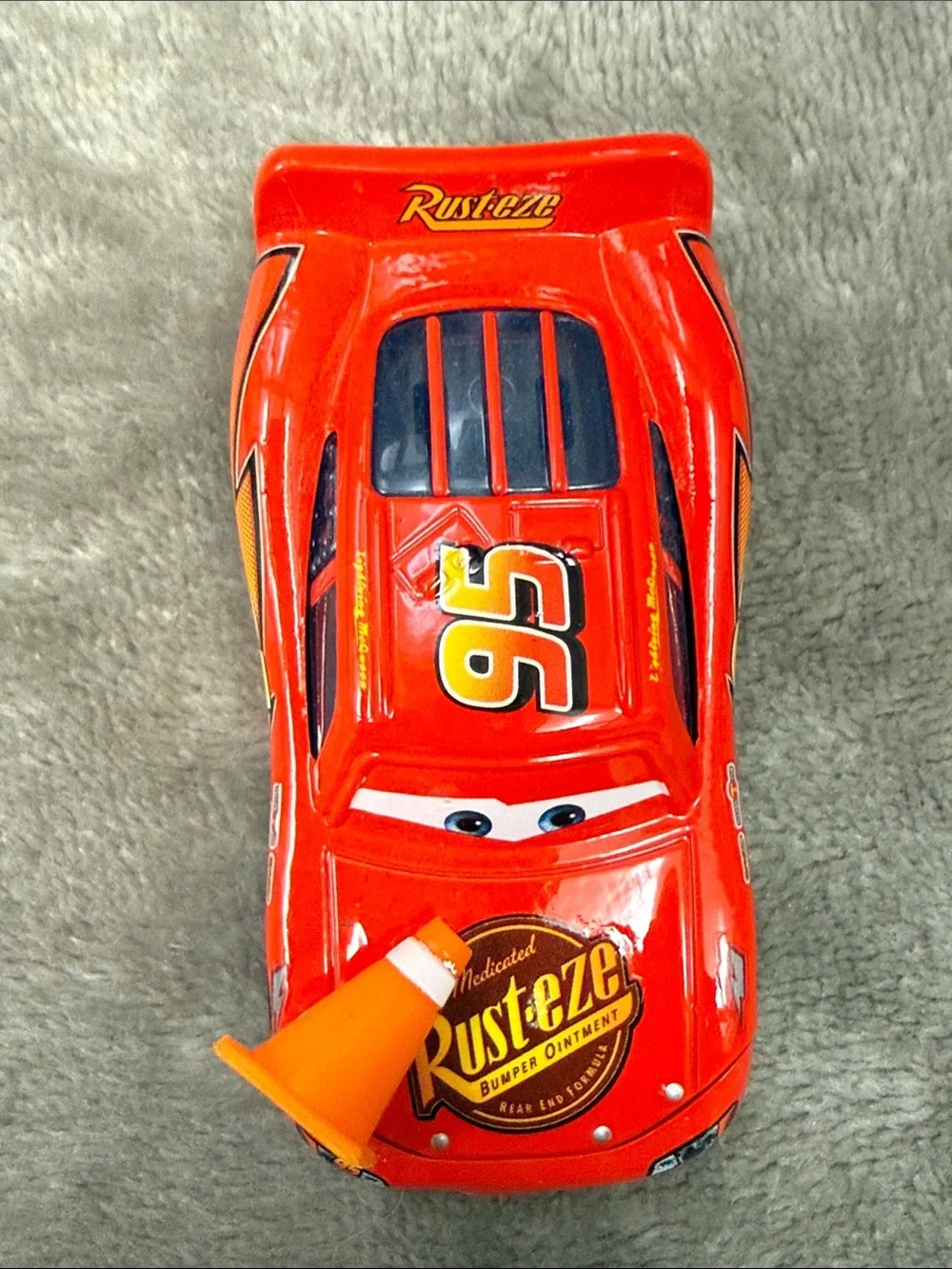 🏎️ Disney Pixar Cars Movie Toys Mcqueen with Cone Diecast Toy Car 1:55